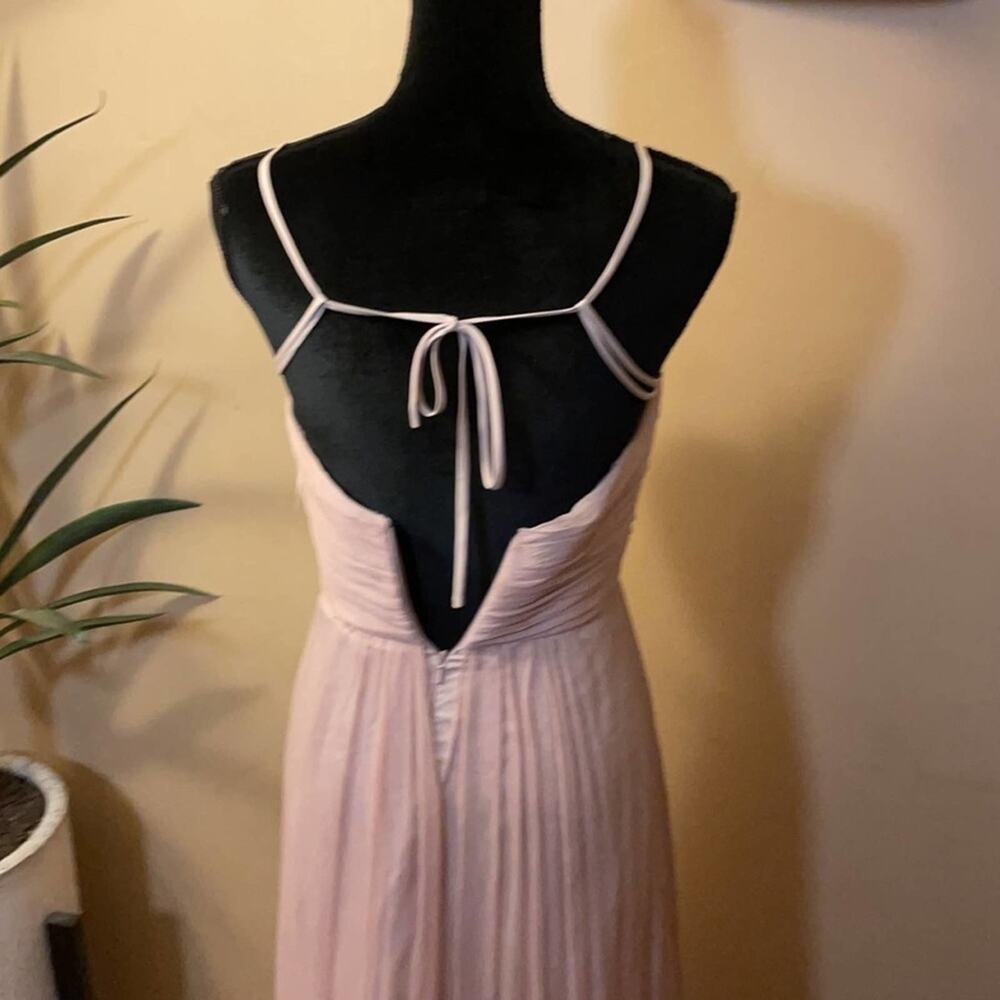 Amsale crinkle chiffon 100% silk gown NWT - Picture 10 of 16